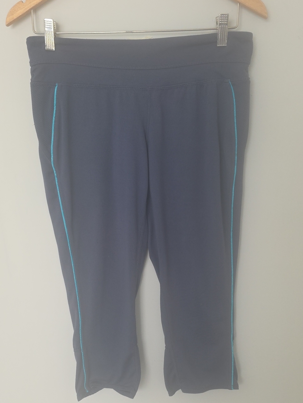 Athleta Crop Active Leggings Side Stripe Small